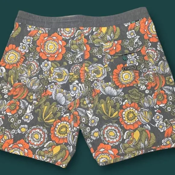 NEW Vissla Floral Trend Muy Muy Bueno Stretch Size 38 Mens Boardshort Womens - Picture 5 of 14